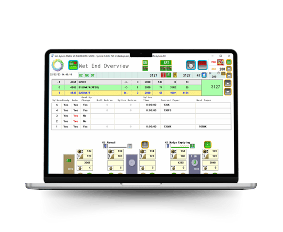 Escada Syncro Corrugator Controls