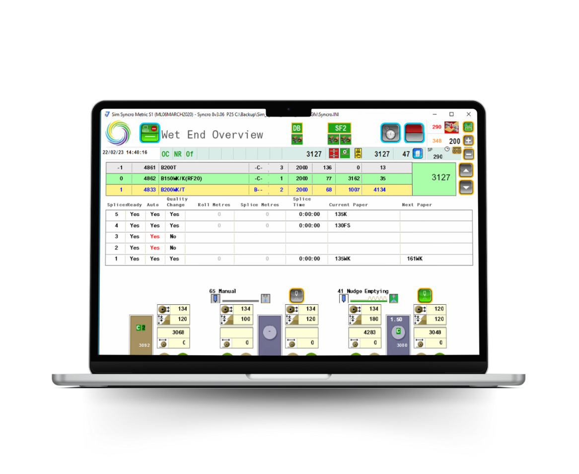 Escada Syncro Corrugator Controls